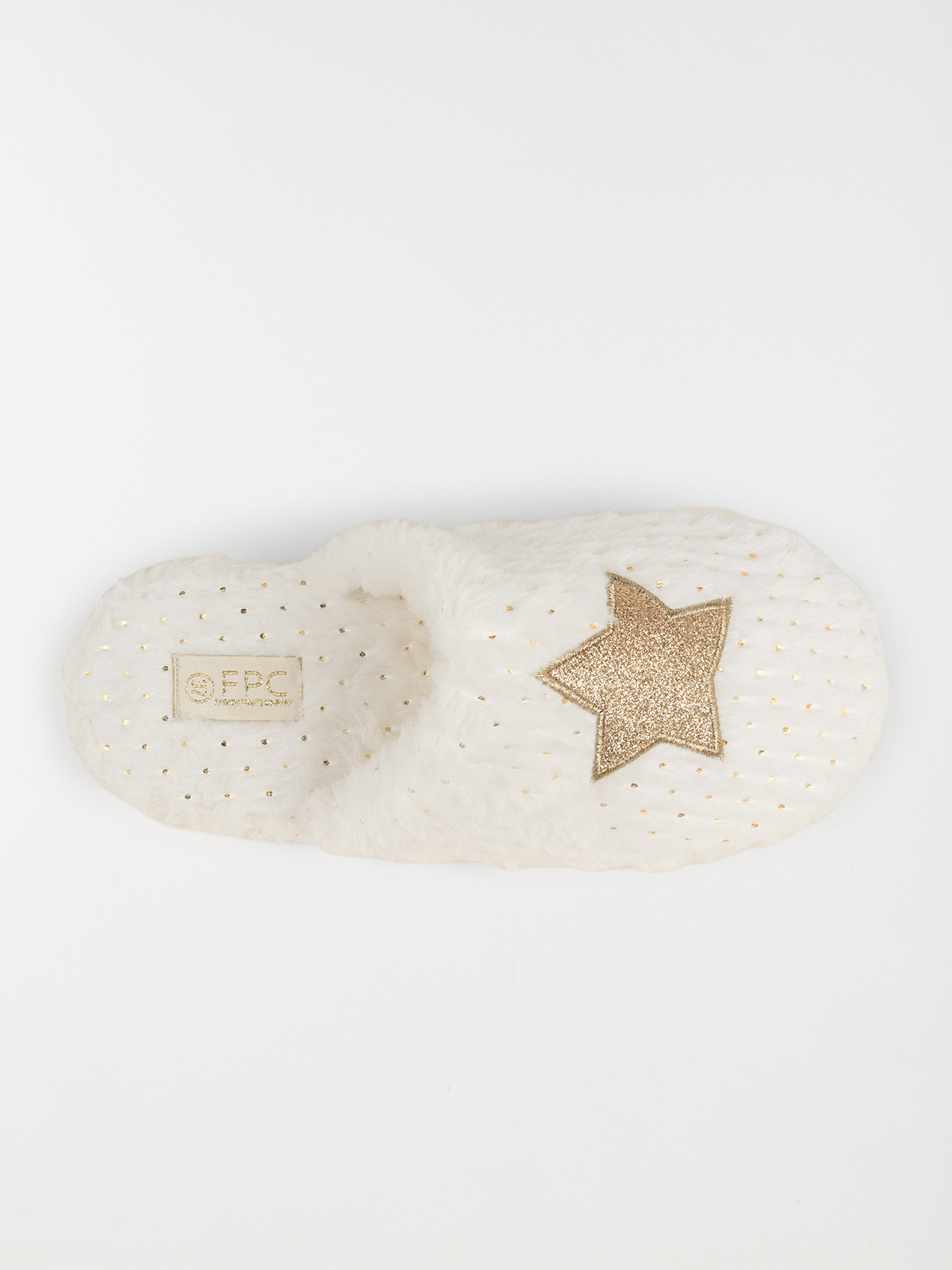 Chaussons blancs étoile femme (36-41)