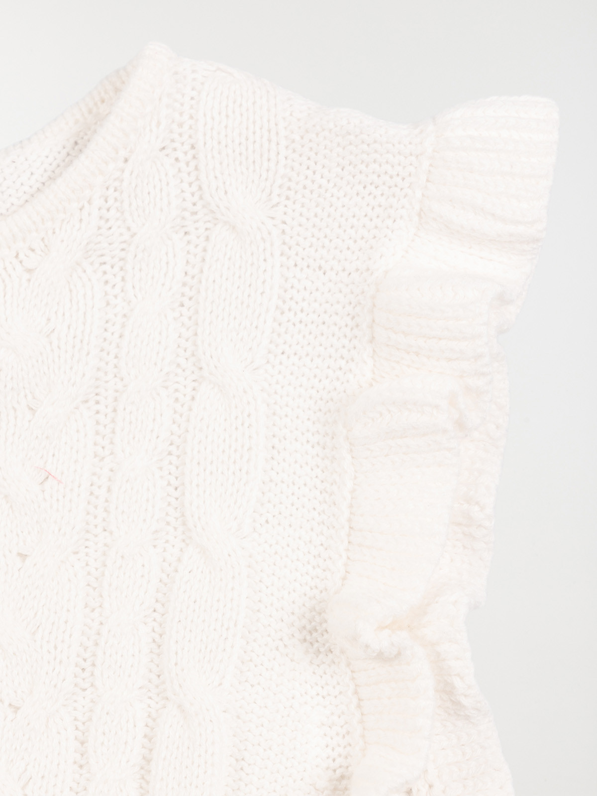 Gilet sans manches écru fille (3-12A)