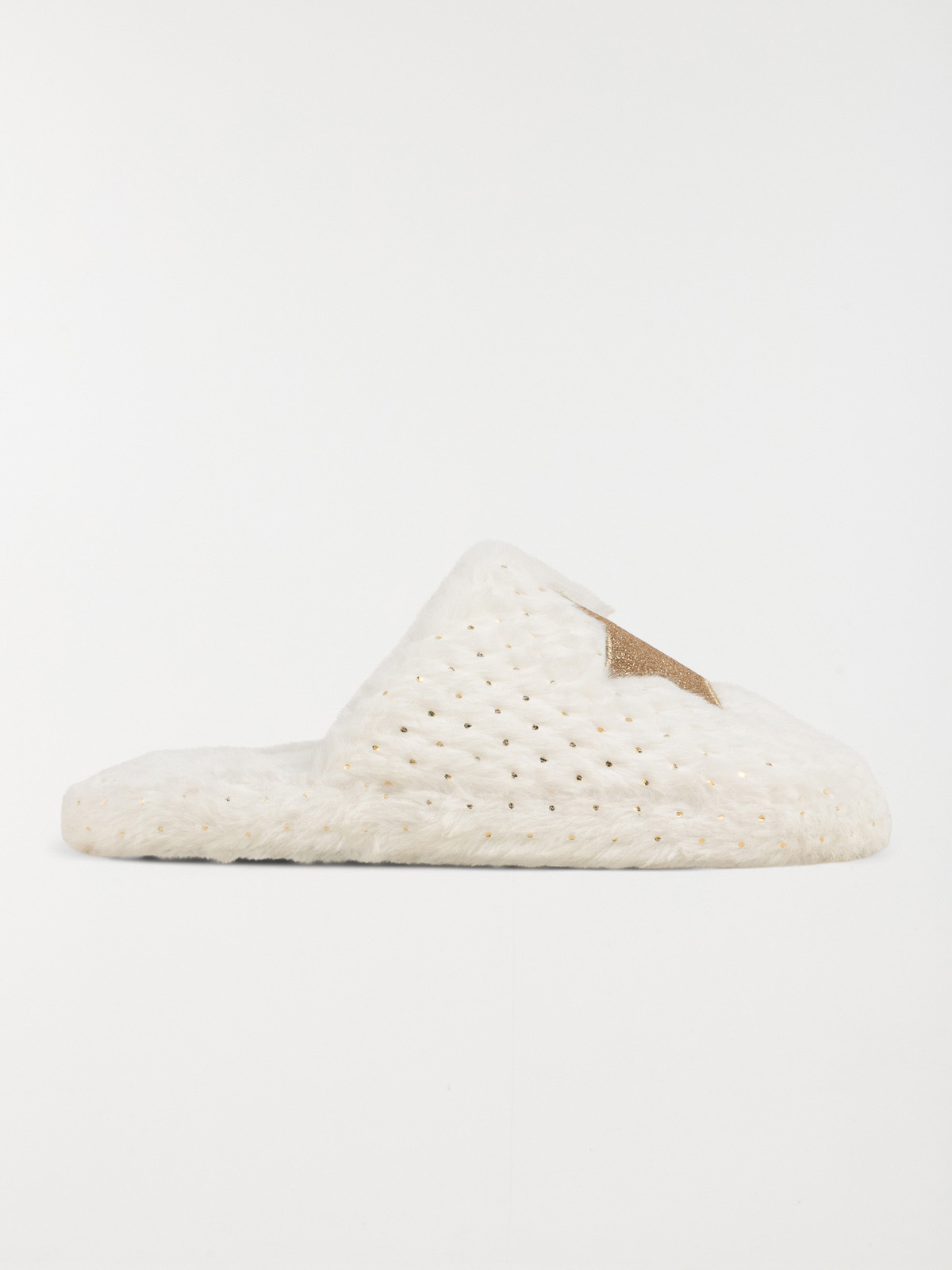 Chaussons blancs étoile femme (36-41)