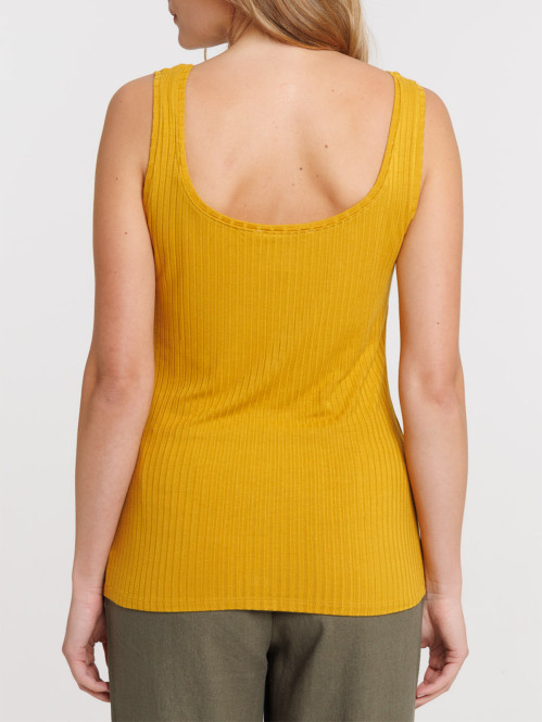 Débardeur boutons jaune...
