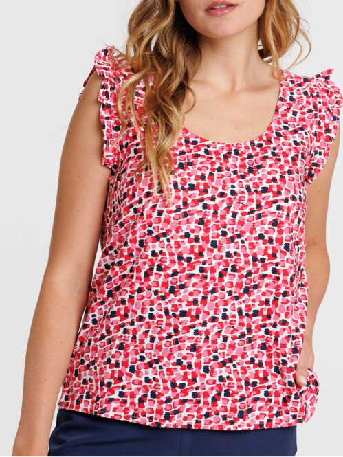 Blouse imprimée pink femme