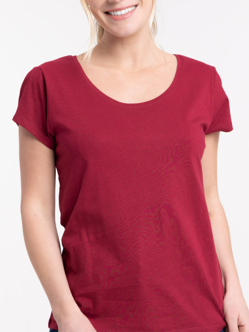 T-shirt basique bourgogne...