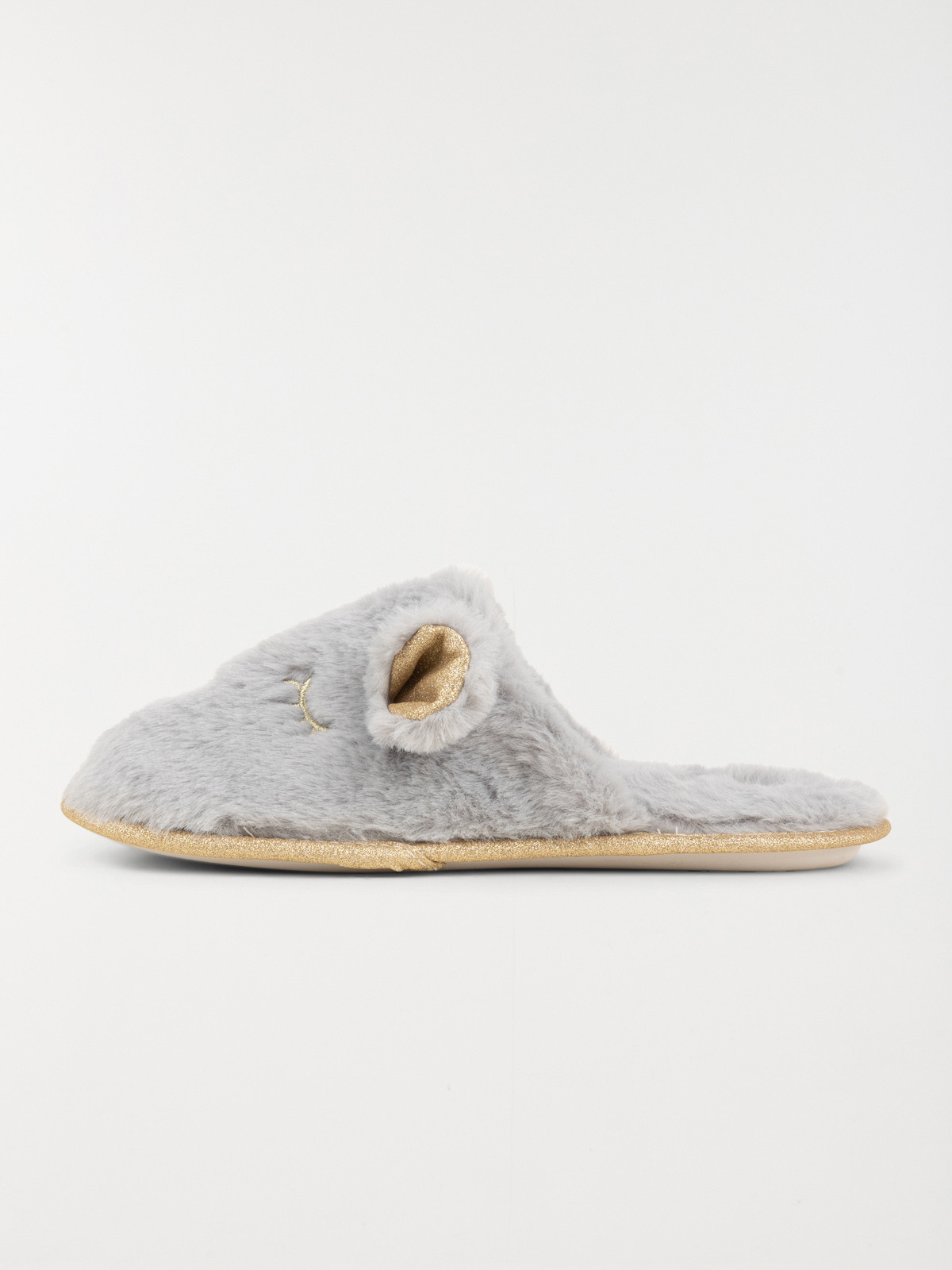 Chaussons gris souris femme (36-41)