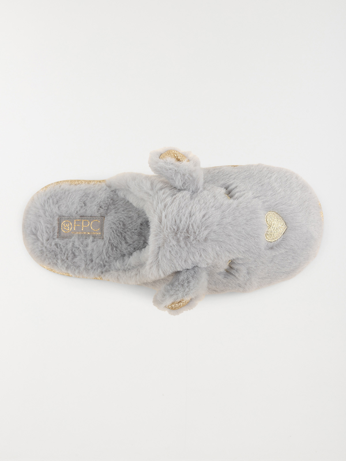 Chaussons gris souris femme (36-41)