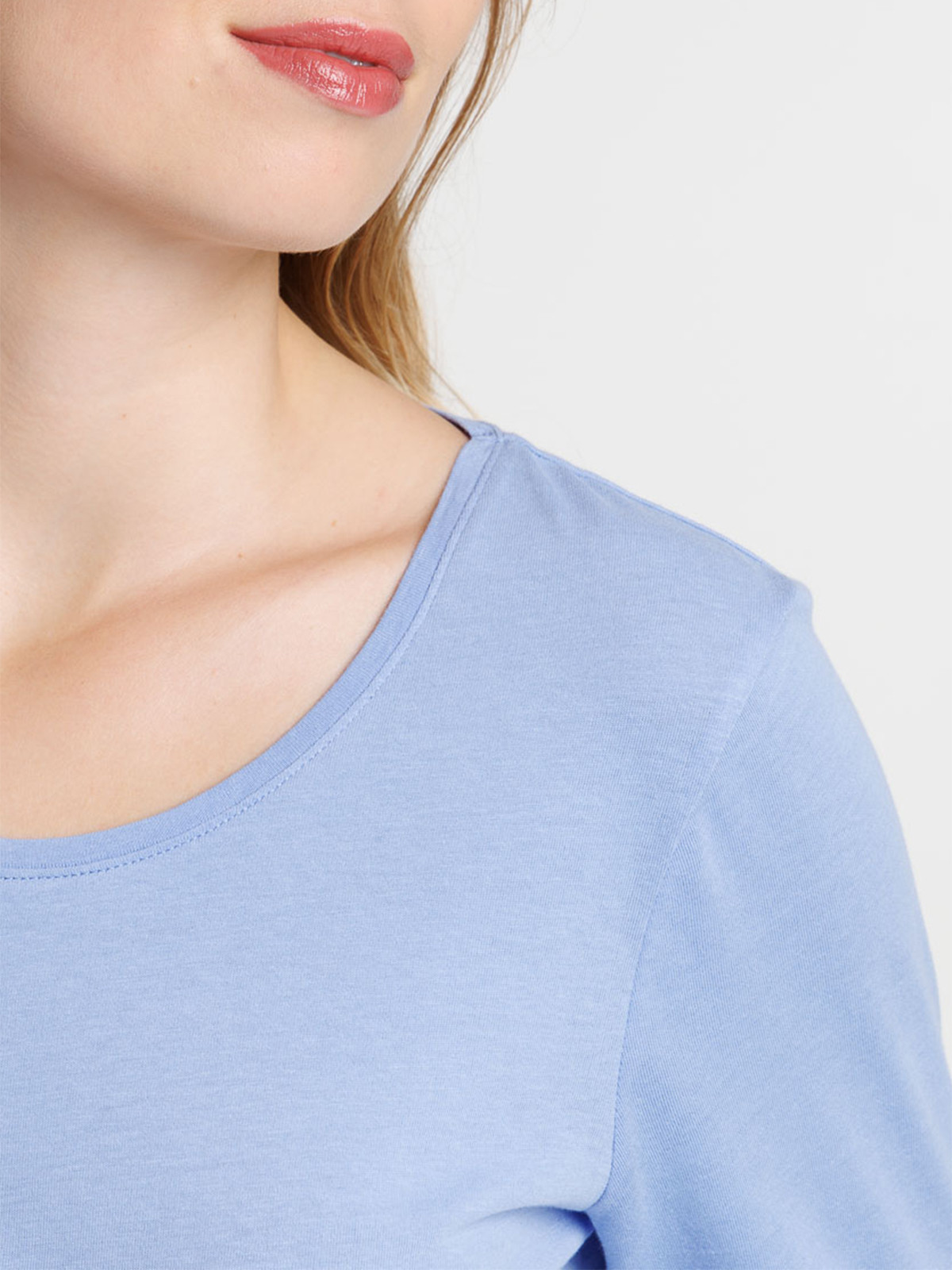 Tee-shirt bleu manches longues femme Tee-shirt bleu manches longues femme