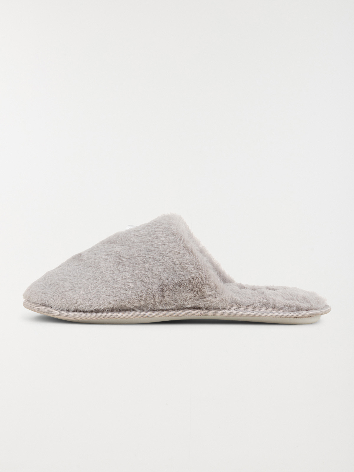 Chaussons gris noeud ruban femme (36-41)