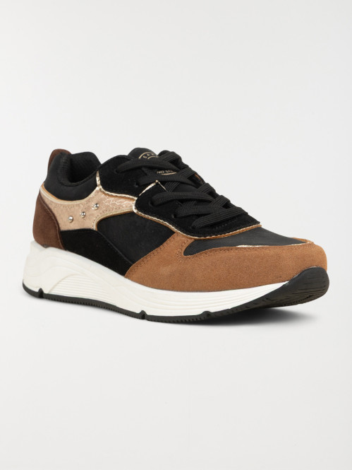 Baskets basses noires femme...