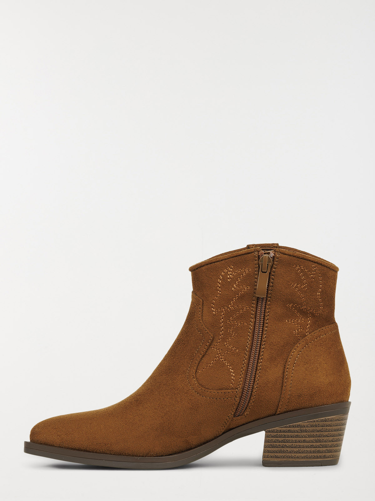 Bottines à talon femme camel (36-41)