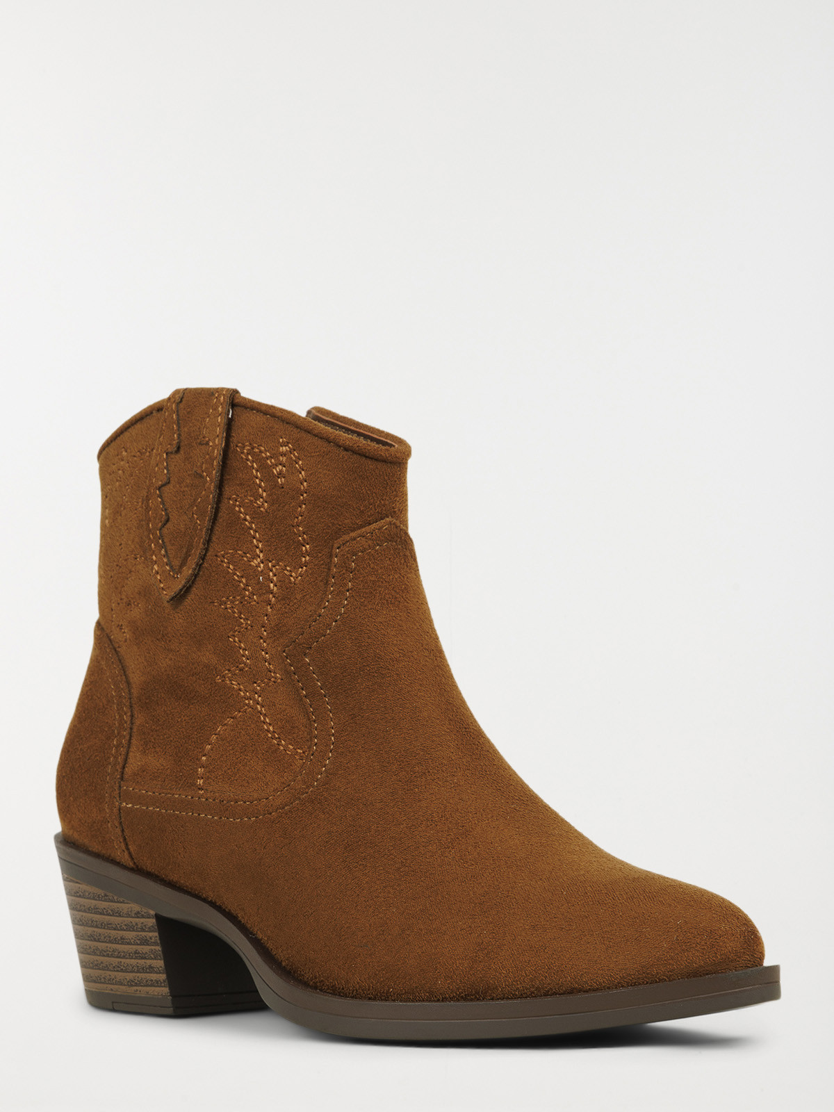 Bottines à talon femme camel (36-41)