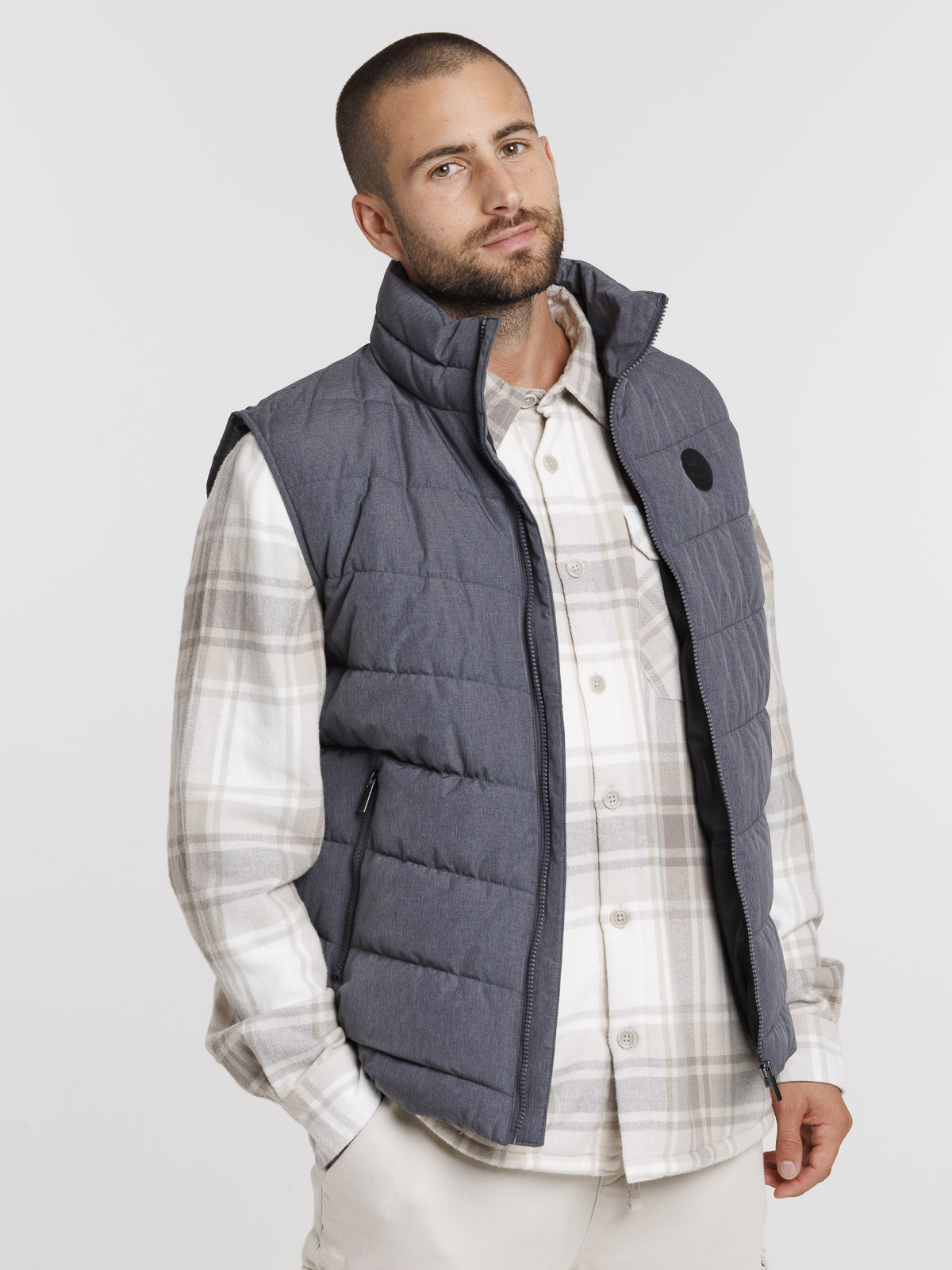 Veste sans manches zippée homme