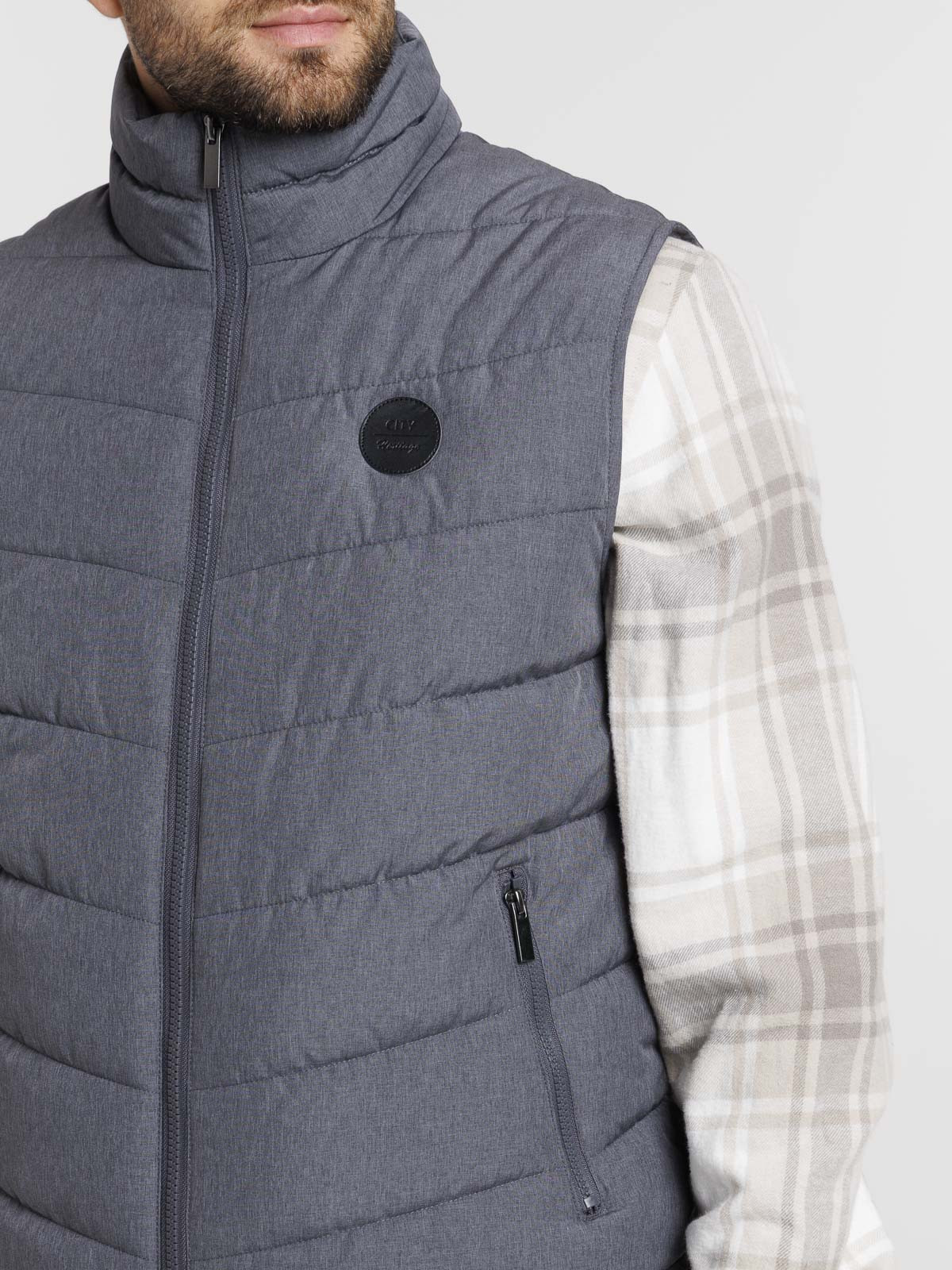 Veste sans manches zippée homme