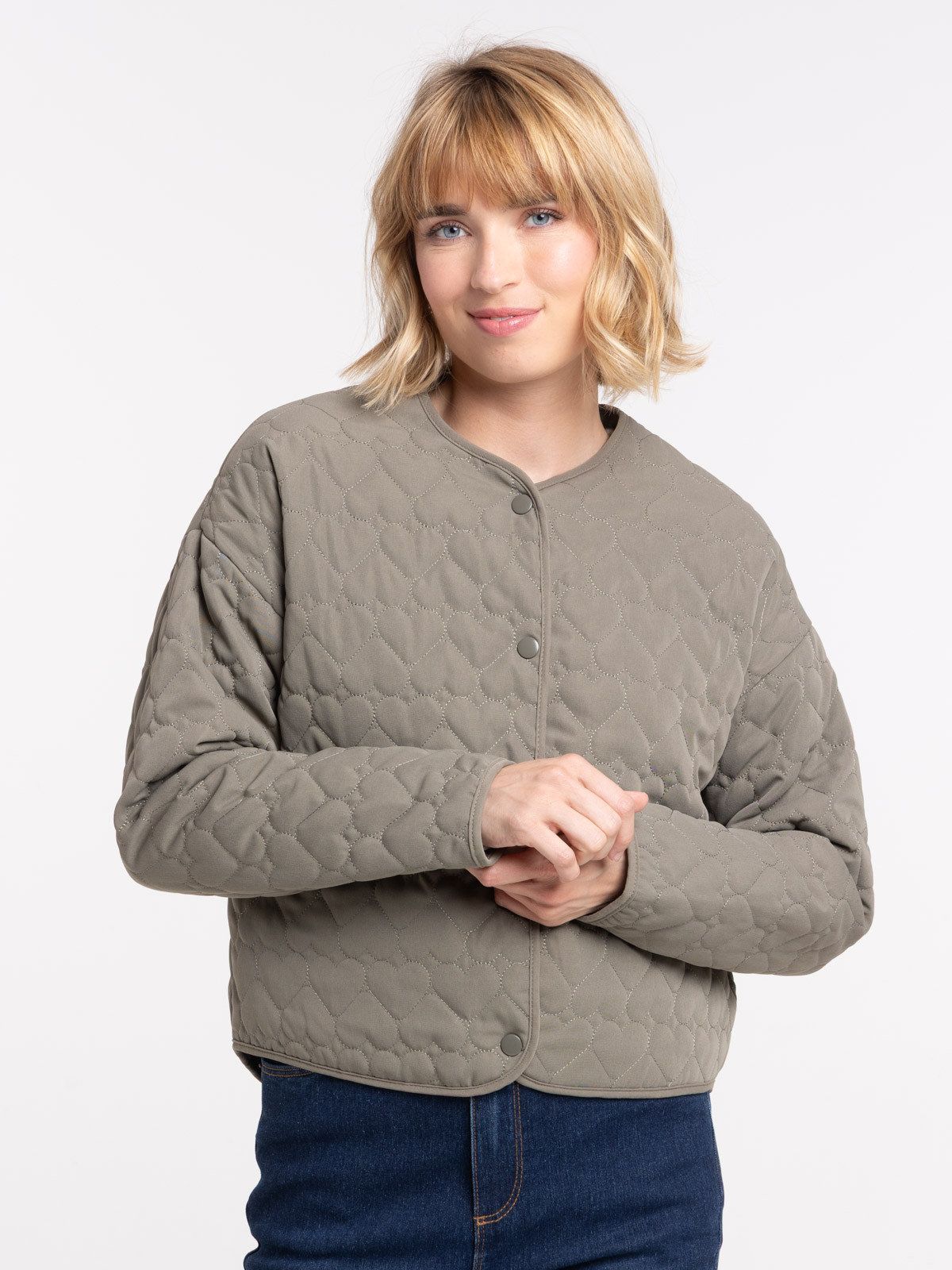 Veste matelassé coeur femme