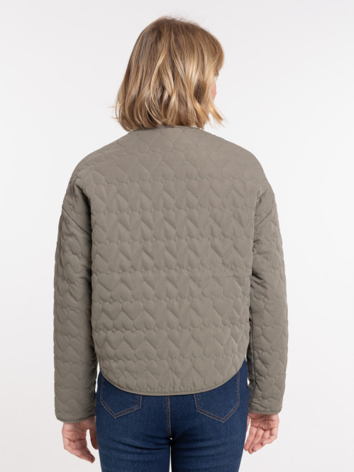 Veste matelassé coeur femme