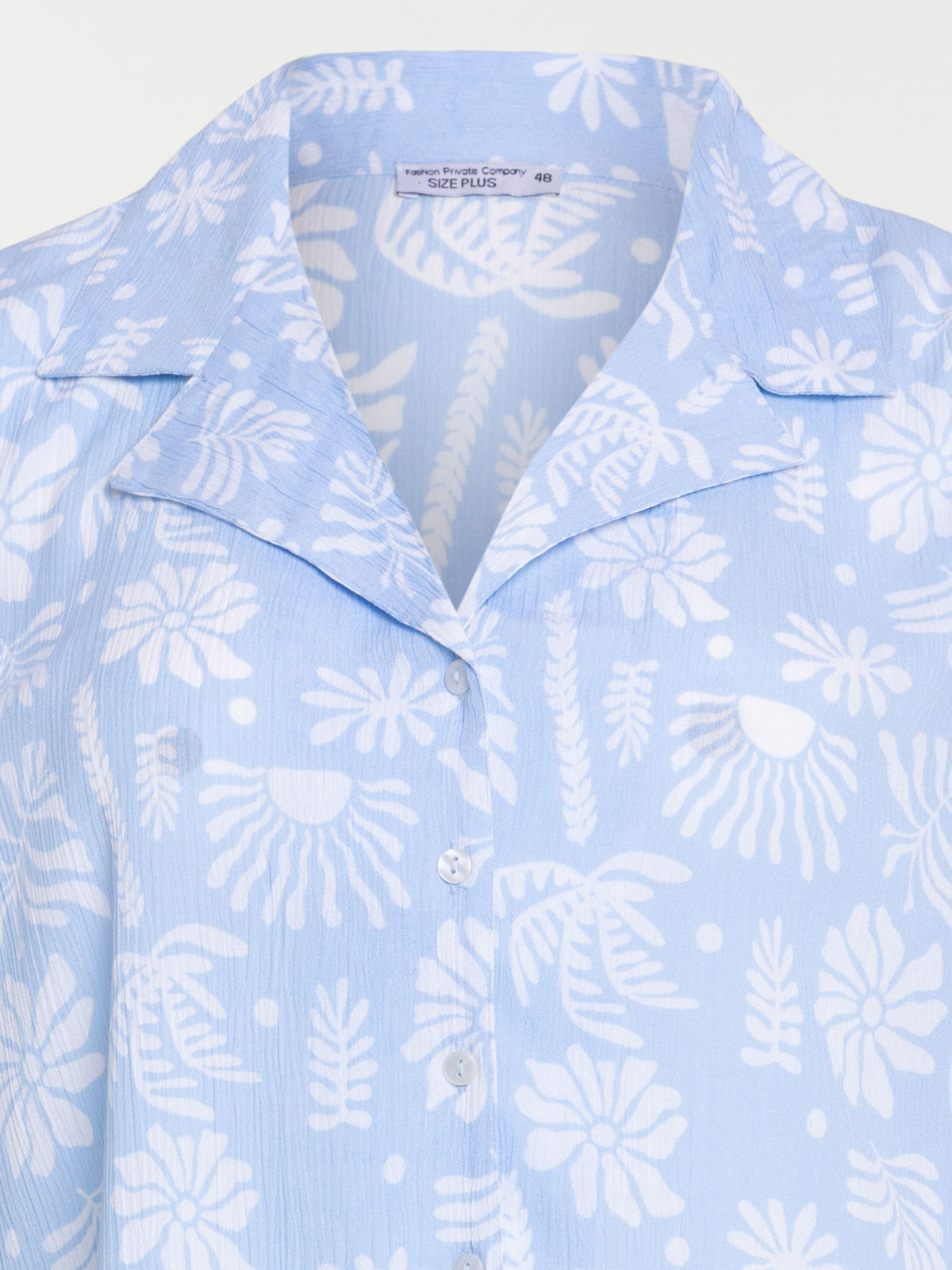 Chemise imprimée grande taille femme
