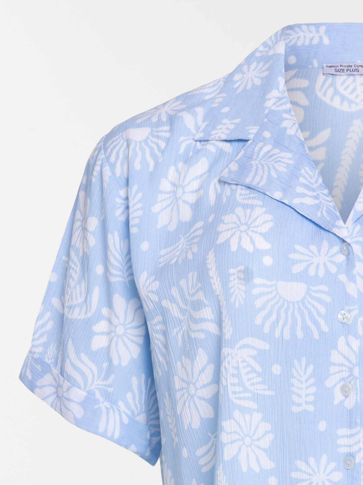 Chemise imprimée grande taille femme