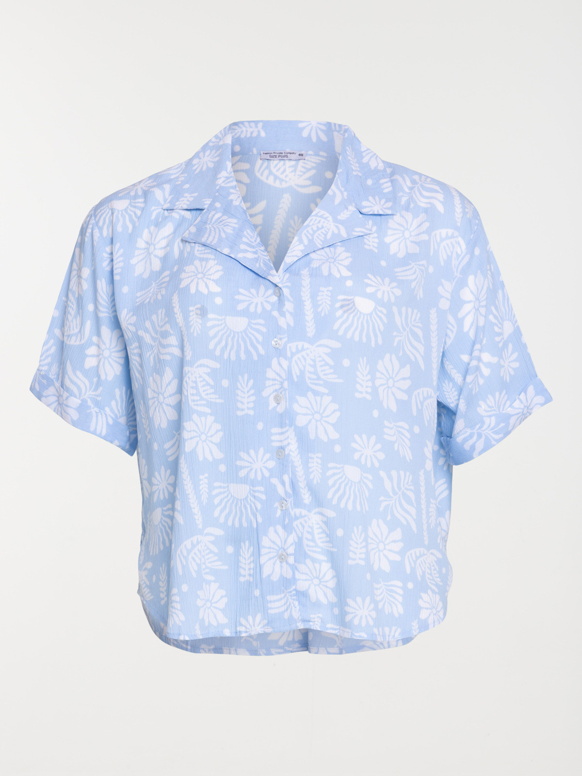 Chemise imprimée grande taille femme