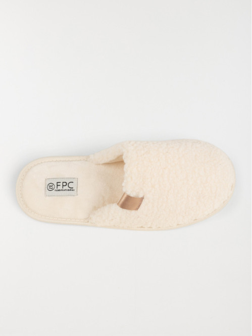 Chaussons maille bouclette...