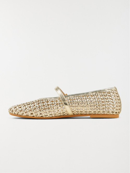 Ballerines dorées plates...