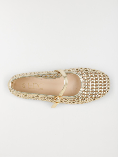 Ballerines dorées plates...