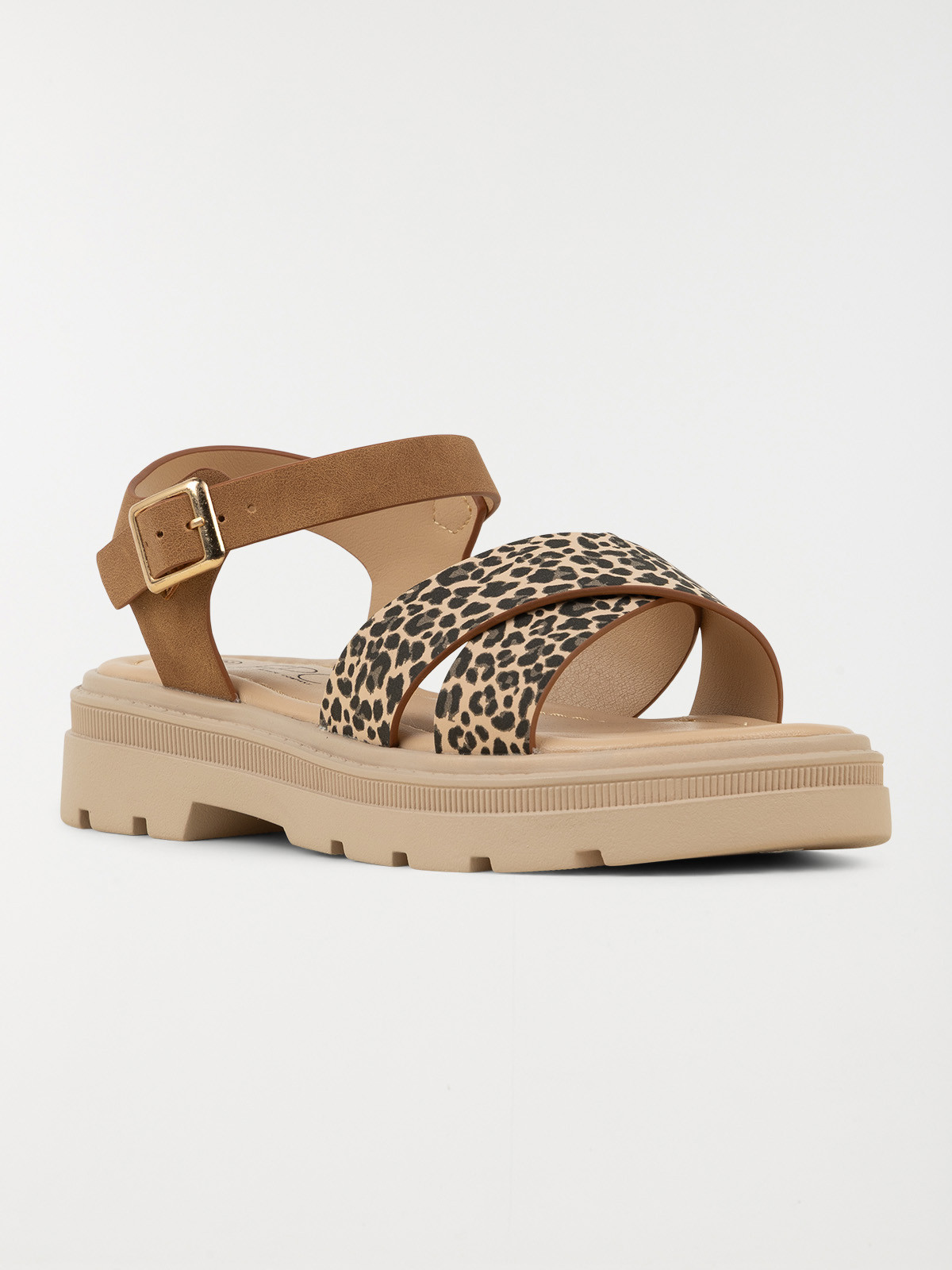 Sandales brides léopard fille (31-36)