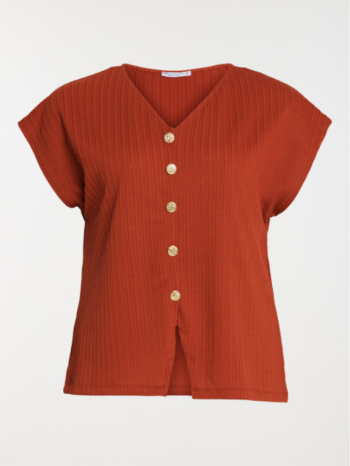 T-shirt boutons grande...