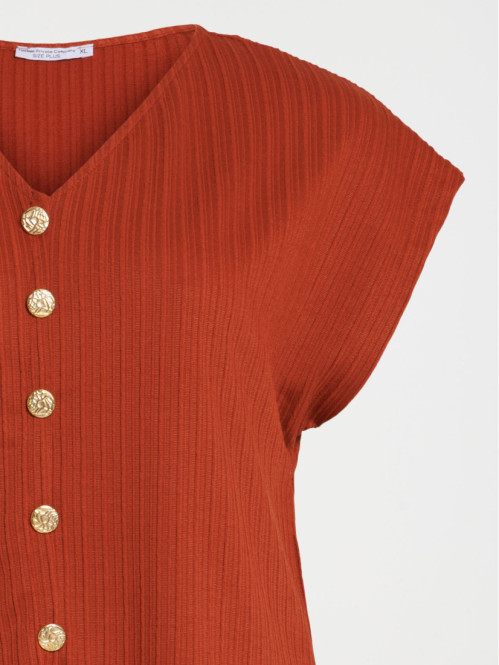 T-shirt boutons grande...