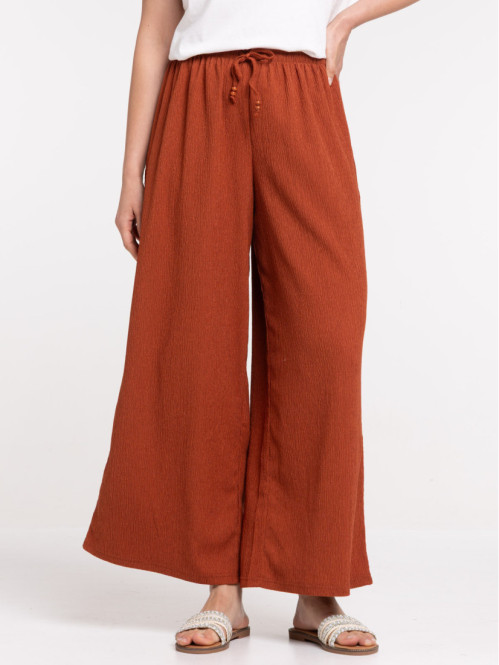 Pantalon femme terre de sienne
