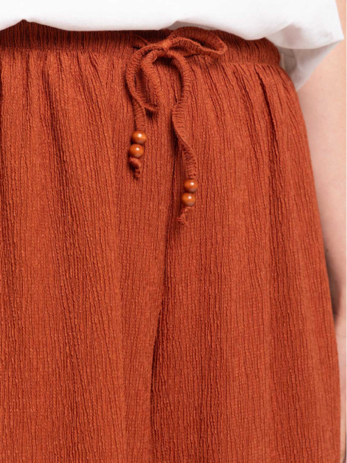 Pantalon femme terre de sienne