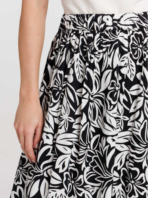Jupe longue imprimée floral...
