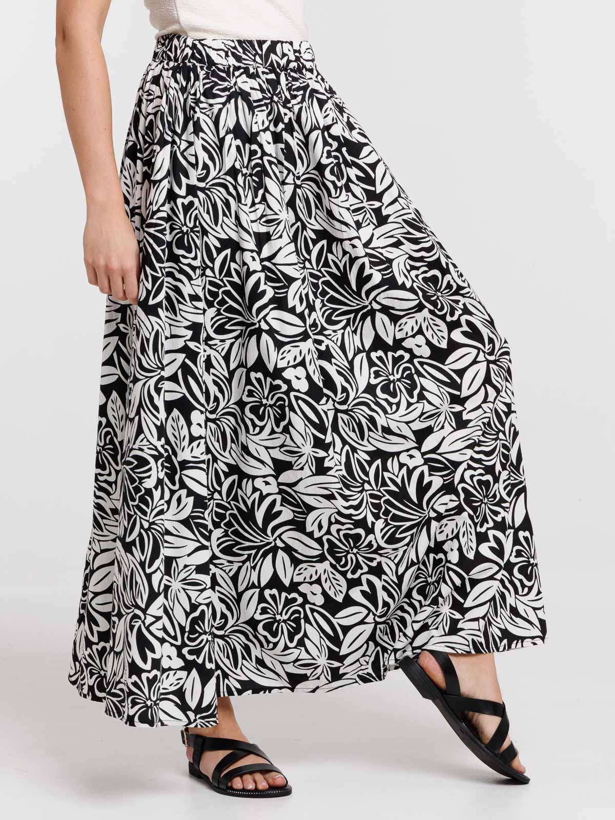 Jupe longue imprimée floral femme