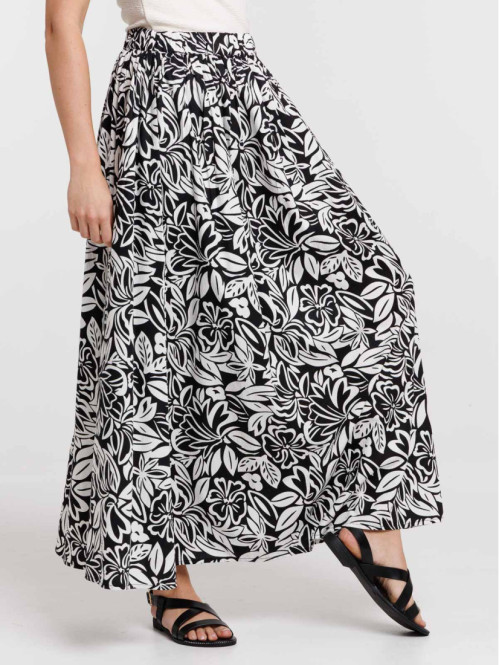 Jupe longue imprimée floral...