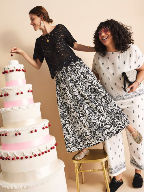 Jupe longue imprimée floral...