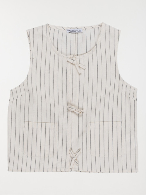 Blouse nouée devant fille...