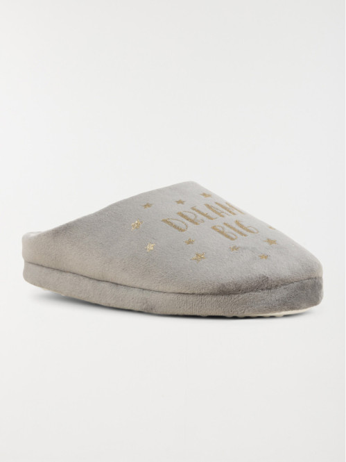 Chaussons message doré femme (36-41)