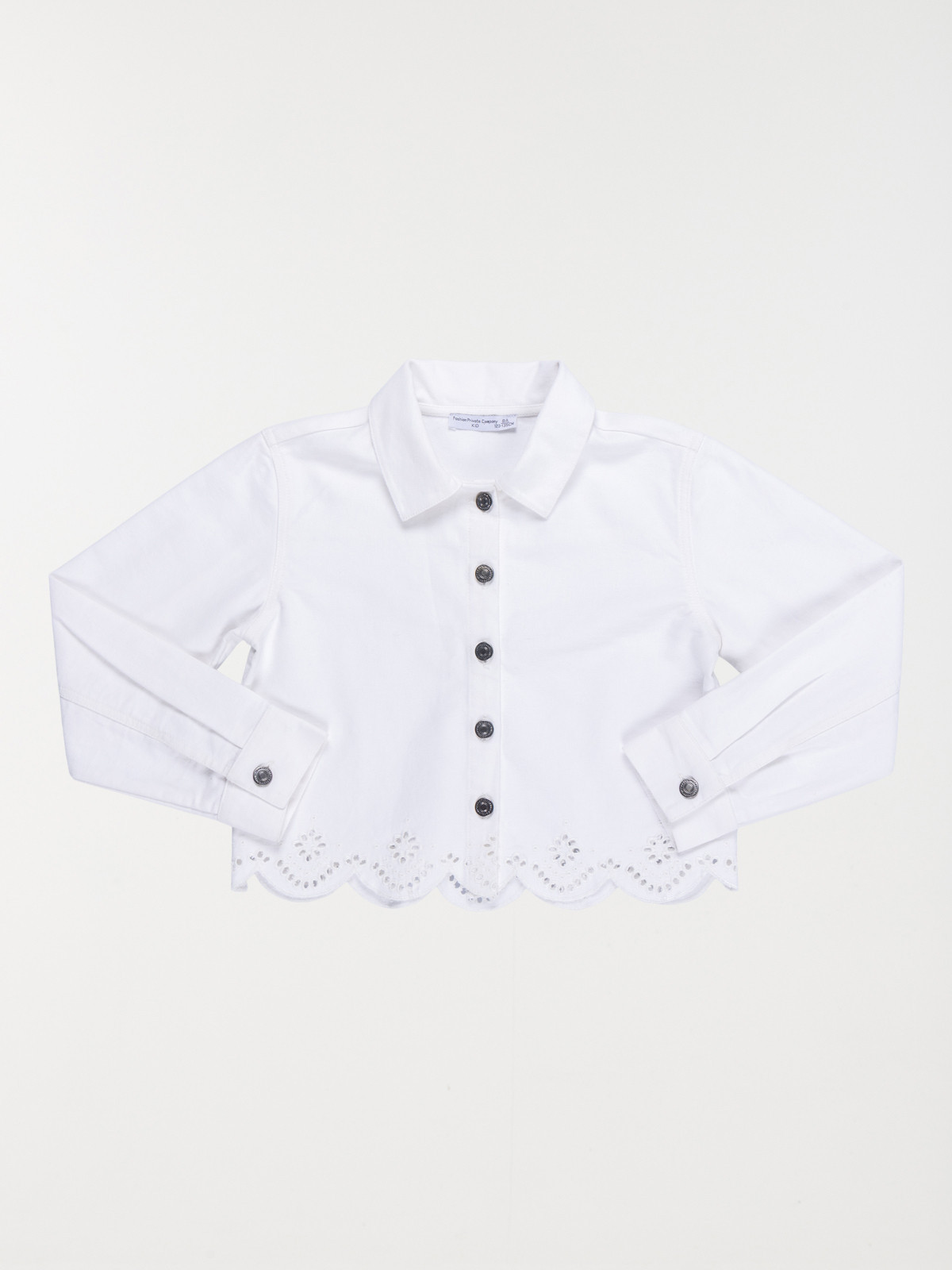 Veste écru brodée fille (3-12A)