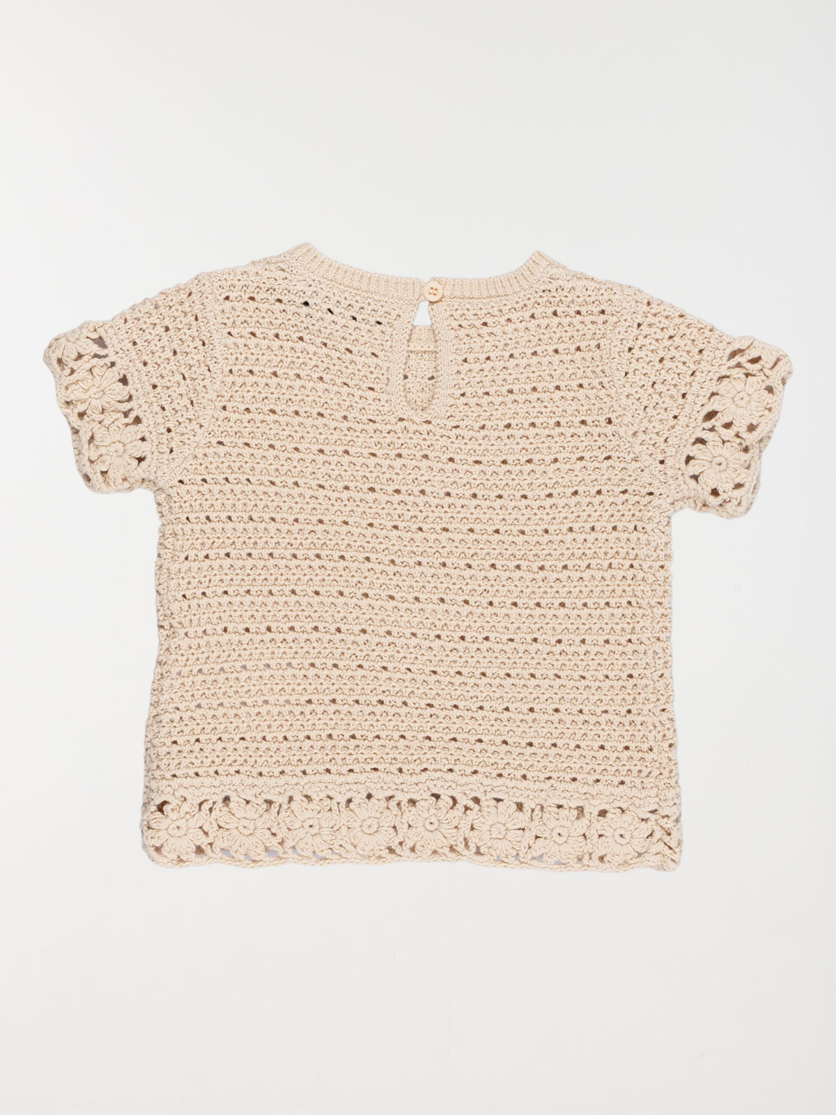 Pull maille crochet fille (3-36M) Pull maille crochet fille (3-36M)