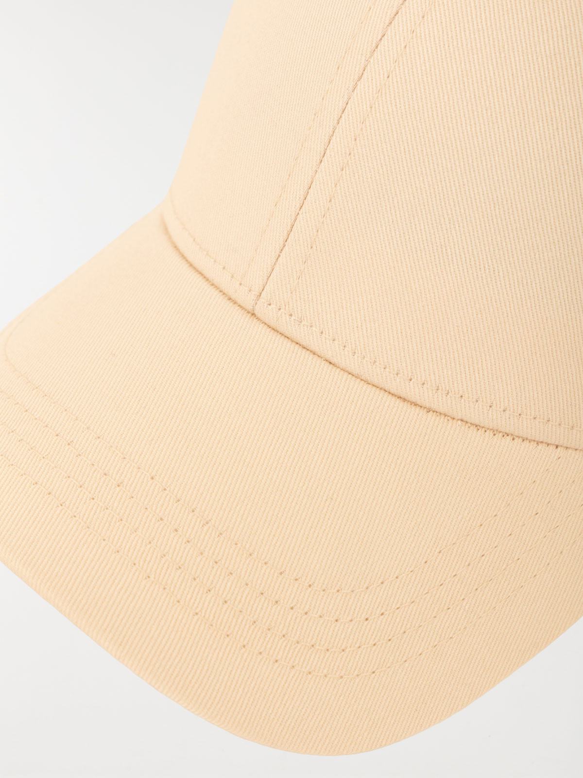Casquette unie beige rosé femme