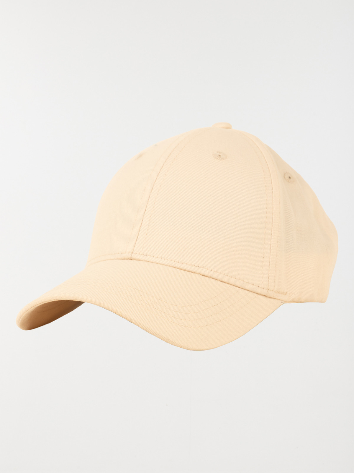 Casquette unie beige rosé femme