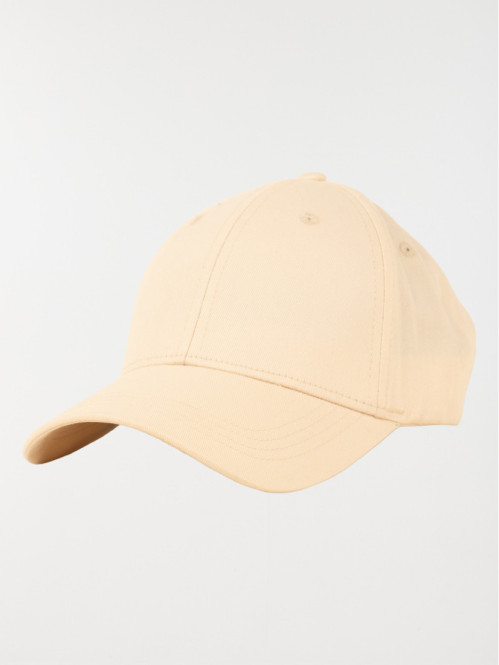 Casquette unie beige rosé...