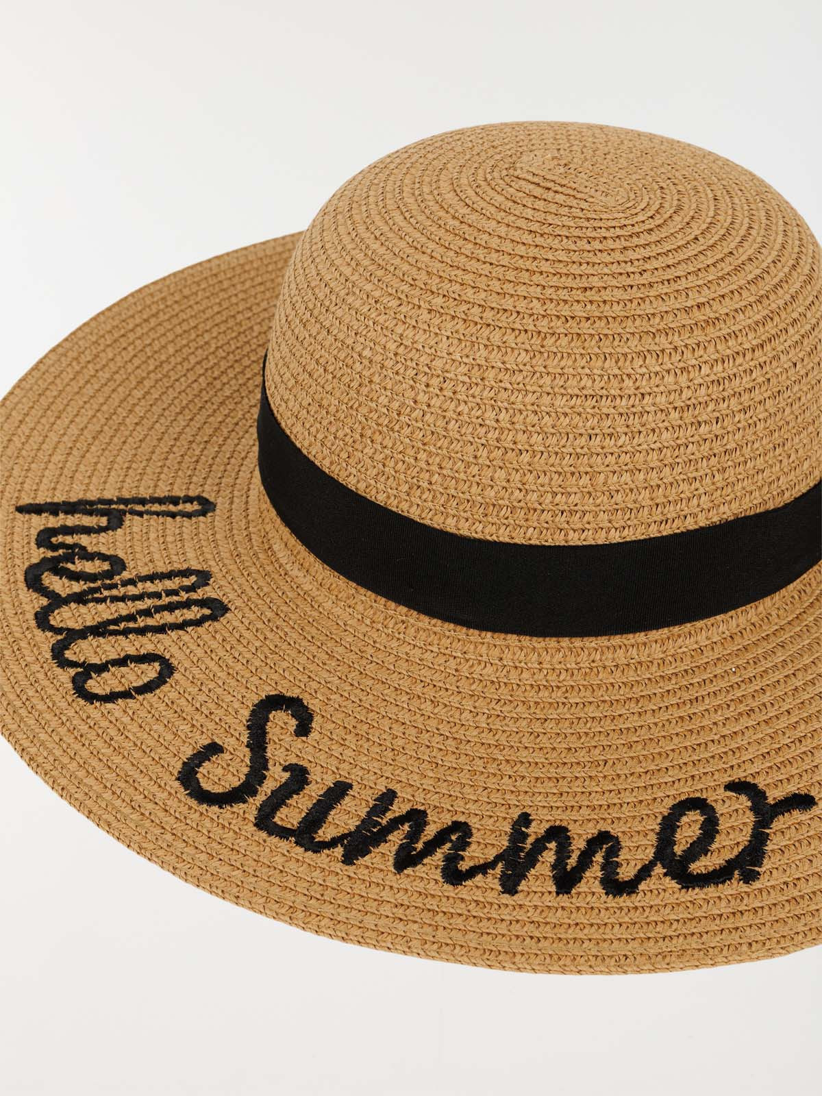 Chapeau brodé Hello Summer femme