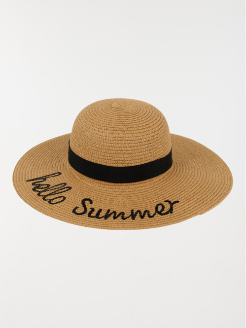Chapeau brodé Hello Summer...