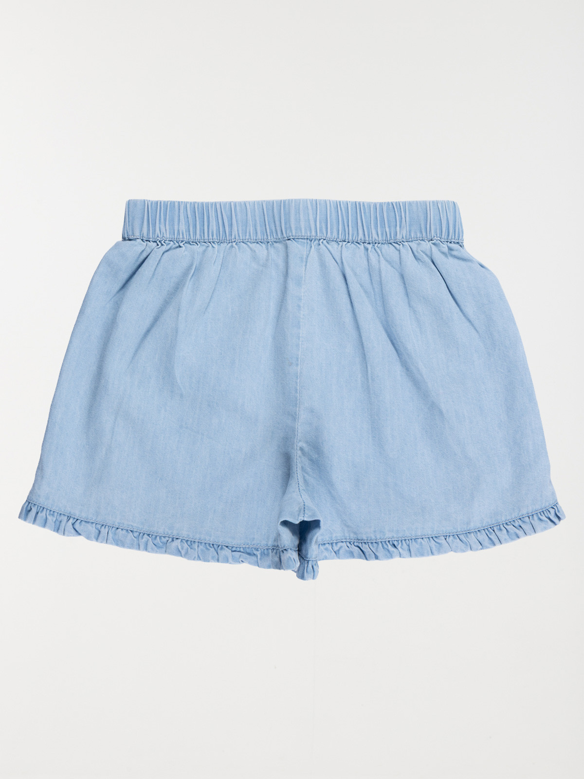 Short denim léger volants fille (3-12A)