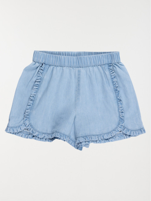Short denim léger volants...