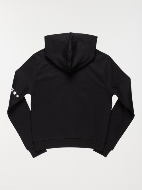 Sweat à capuche noir fille...