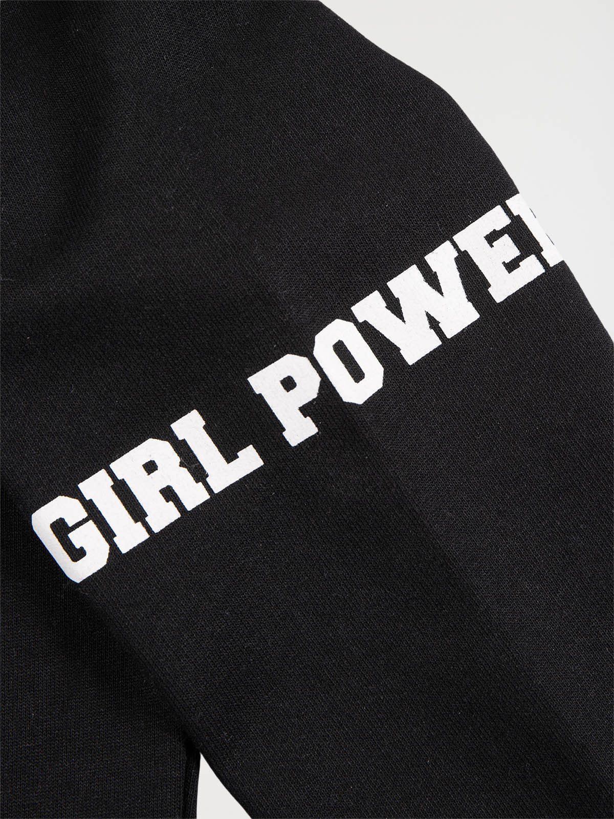 Sweat à capuche noir fille (10-16A)