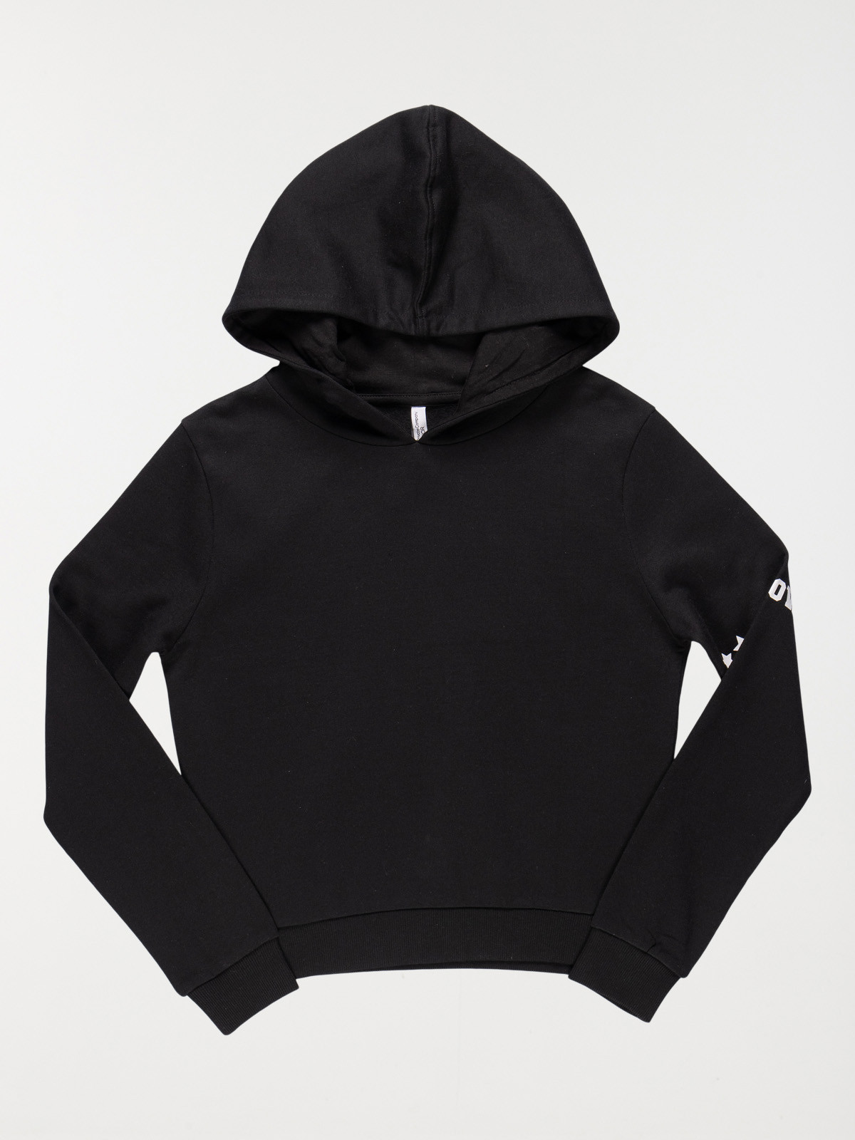 Sweat à capuche noir fille (10-16A)