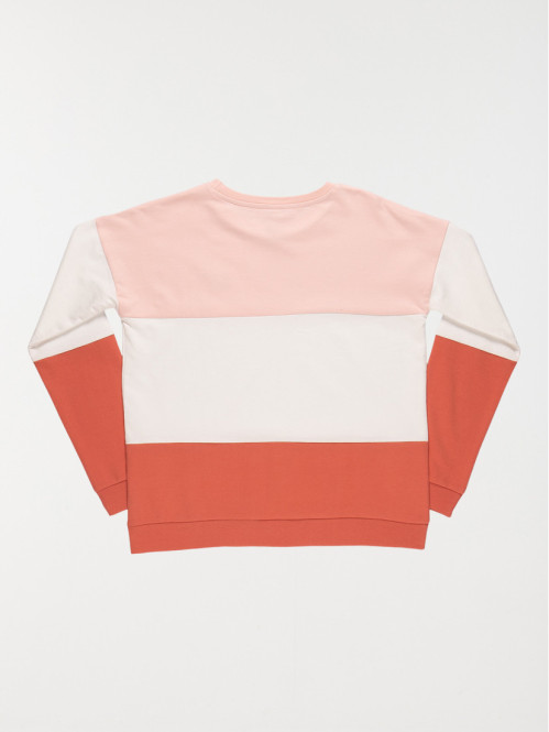 Sweat tricolore fille (10-16A)