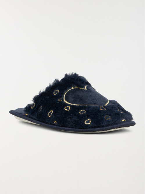Mules motif coeur femme...