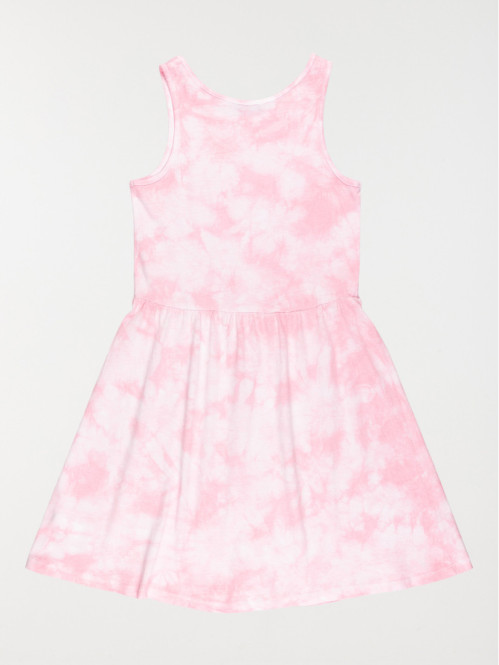 Robe tie and dye fille rose...