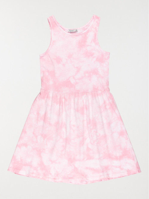 Robe tie and dye fille rose...